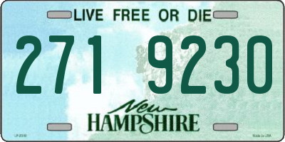 NH license plate 2719230
