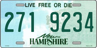 NH license plate 2719234