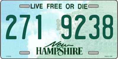 NH license plate 2719238