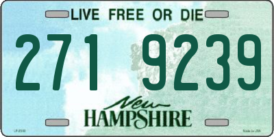 NH license plate 2719239
