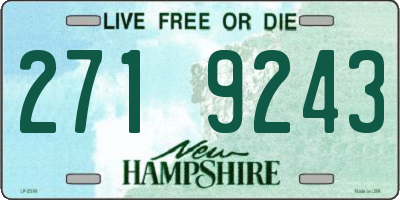 NH license plate 2719243