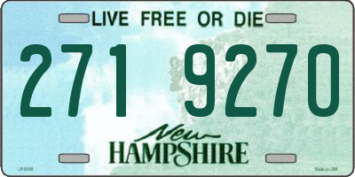 NH license plate 2719270