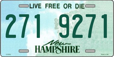 NH license plate 2719271