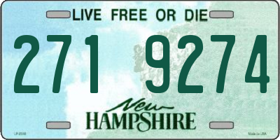 NH license plate 2719274