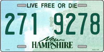 NH license plate 2719278