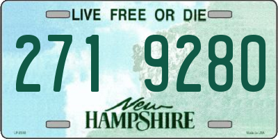 NH license plate 2719280