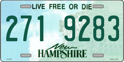 NH license plate 2719283