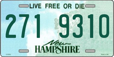 NH license plate 2719310