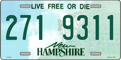 NH license plate 2719311