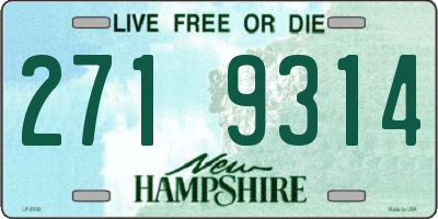 NH license plate 2719314
