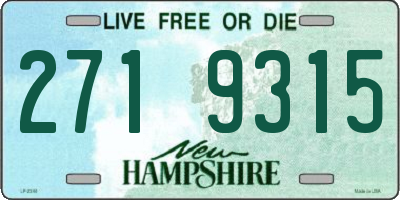 NH license plate 2719315
