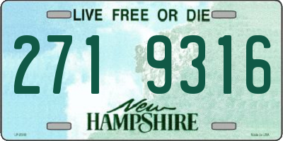 NH license plate 2719316