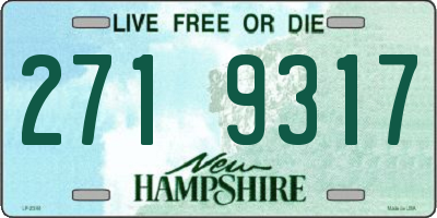 NH license plate 2719317