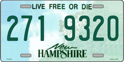 NH license plate 2719320