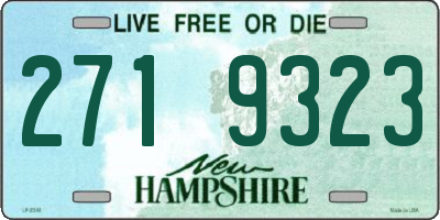 NH license plate 2719323