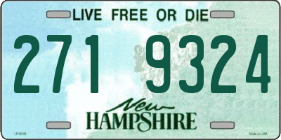 NH license plate 2719324