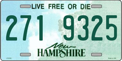 NH license plate 2719325