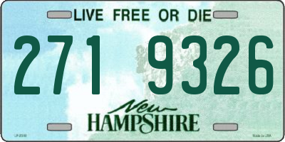 NH license plate 2719326