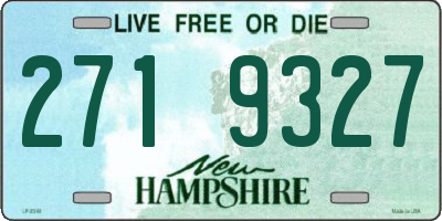 NH license plate 2719327