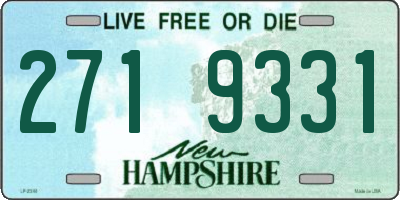 NH license plate 2719331