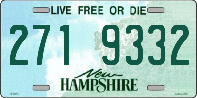 NH license plate 2719332
