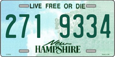 NH license plate 2719334