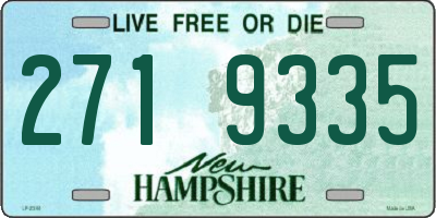 NH license plate 2719335