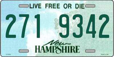 NH license plate 2719342