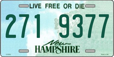 NH license plate 2719377
