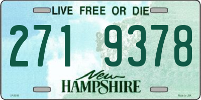 NH license plate 2719378