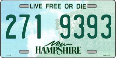 NH license plate 2719393