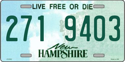 NH license plate 2719403
