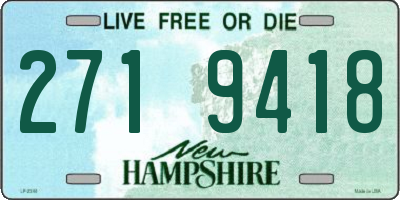 NH license plate 2719418