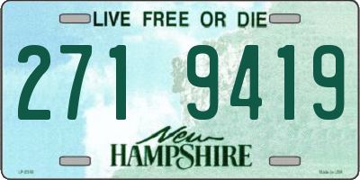 NH license plate 2719419