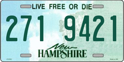 NH license plate 2719421