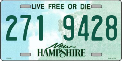 NH license plate 2719428