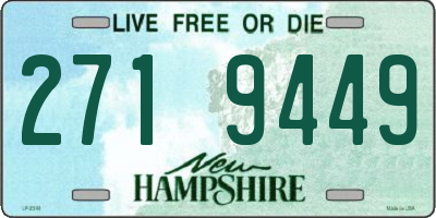 NH license plate 2719449
