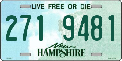 NH license plate 2719481