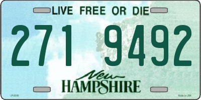 NH license plate 2719492