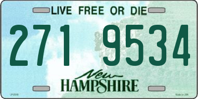 NH license plate 2719534