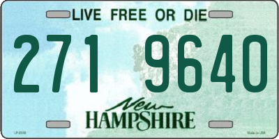NH license plate 2719640