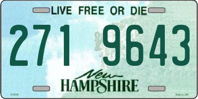NH license plate 2719643