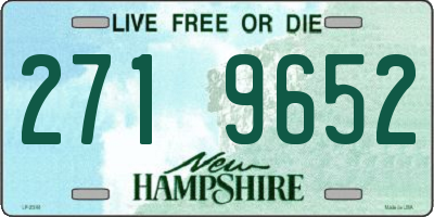 NH license plate 2719652