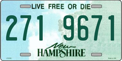 NH license plate 2719671