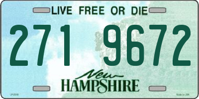 NH license plate 2719672