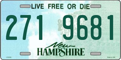 NH license plate 2719681