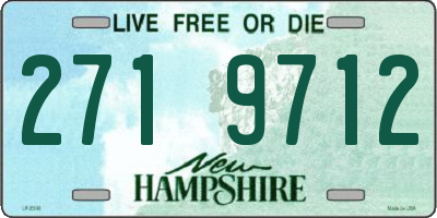 NH license plate 2719712