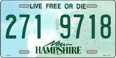 NH license plate 2719718