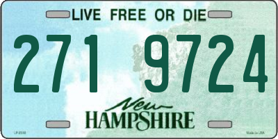 NH license plate 2719724