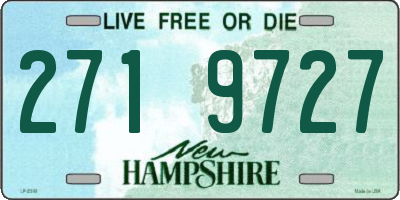 NH license plate 2719727